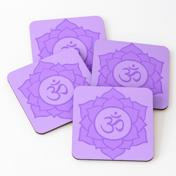 Item preview, Purple/Crown/Sahasrara Chakra Pillow, coasters, stickers, etc. designed and sold by Succucrazy.