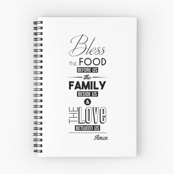 Item preview, Bless The Food Before Us The Family Beside Us And The Love Between Us, Amen, Vintage Typography print with Quote. designed and sold by Gomolach.