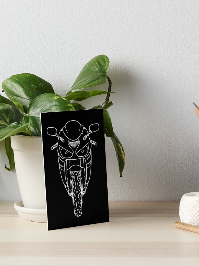 Kawasaki ZX6R Ninja white lines front best t-shirt design