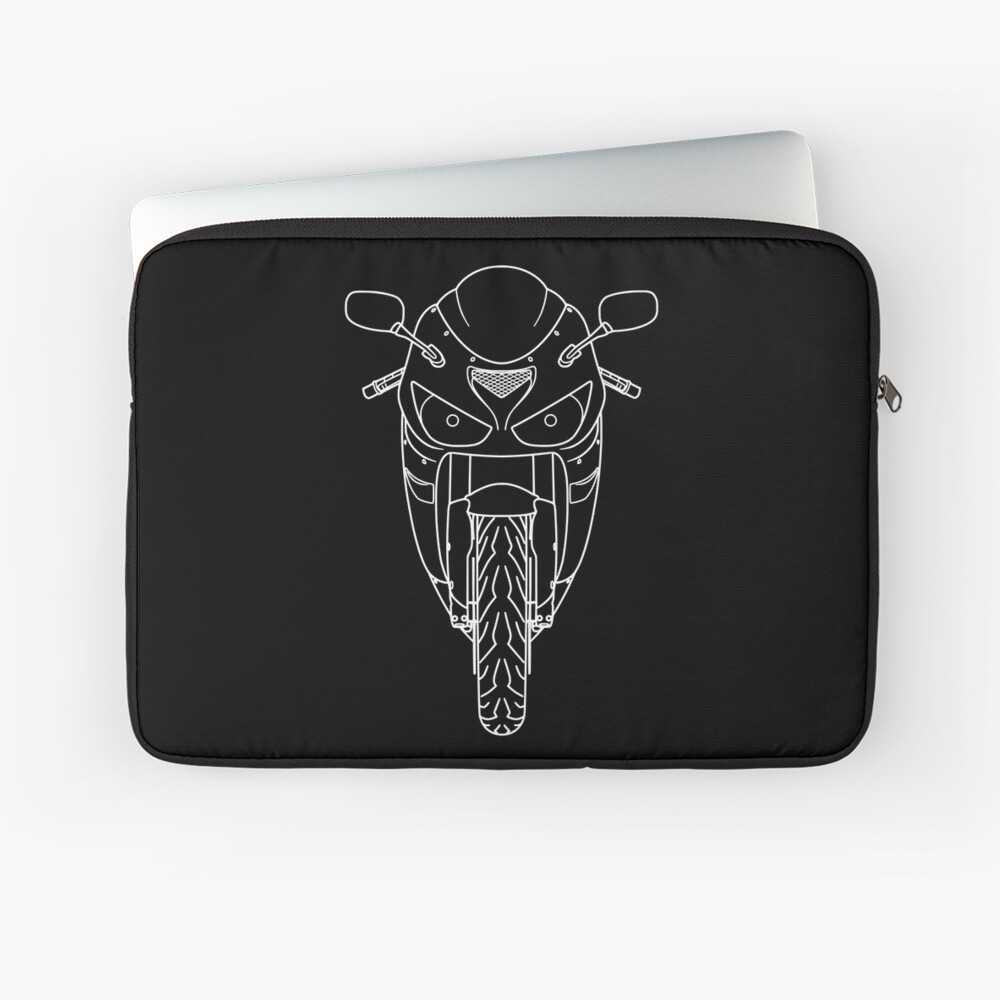 自画像 Kawasaki ZX6R Ninja white lines front best t-shirt design