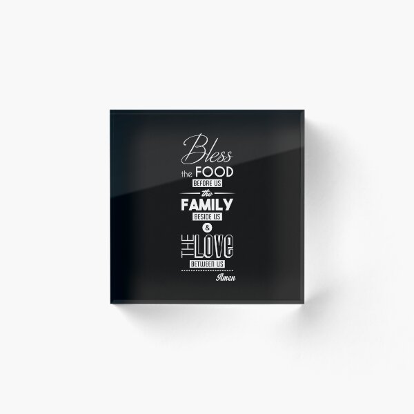 Item preview, Bless The Food Before Us The Family Beside Us And The Love Between Us, Amen, Vintage Typography print with Quote. designed and sold by Gomolach.