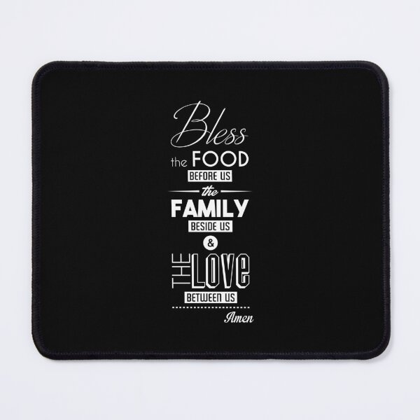 Item preview, Bendiga la comida que tenemos delante, la familia a nuestro lado y el amor entre nosotros, Amén, impresión de tipografía vintage con cita. designed and sold by Gomolach.