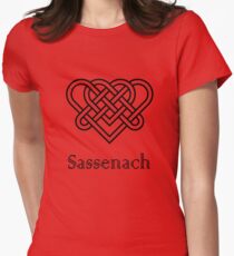 Sassenach Double Celtic Love Knot Women's Fitted T-Shirt