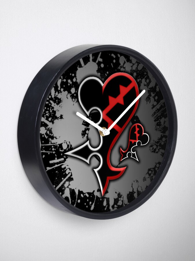 Kingdom Hearts Pattern Ver 2 Clock for Sale by MeMinch