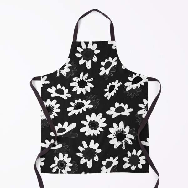 Item preview, Retro 1960's Black-And-White Trendy Floral Pattern designed and sold by DEC02.