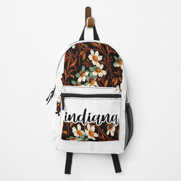 Item preview, Floral Map of USA States Indiana - Map of Indiana designed and sold by AmethystMurad.