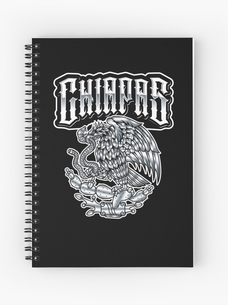 Cuaderno de espiral «Chiapas México Arte Chicano Águila de la bandera de  México» de Fr33m4n1111 | Redbubble