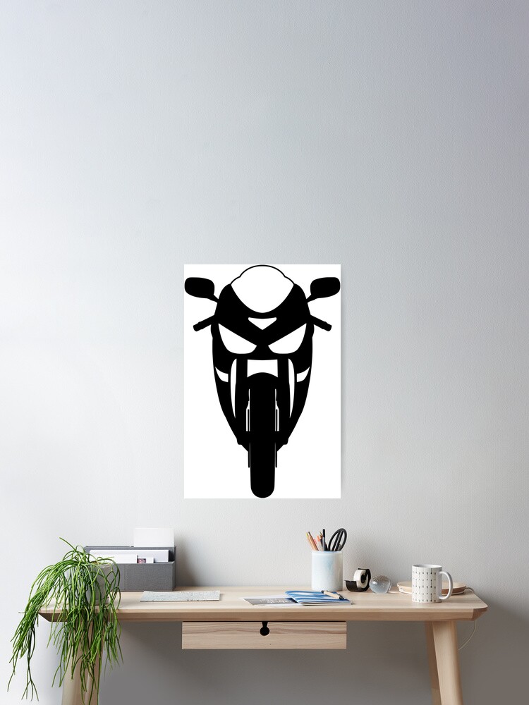 Kawasaki ZX6R Ninja black silhouette front best t-shirt