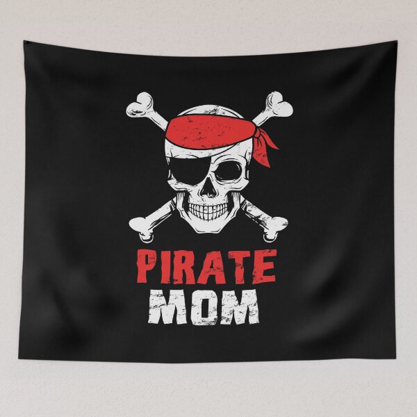 Item preview, Funny Pirate Mom Skull Crossbone Eyepatch Mother Day designed and sold by haselshirt.
