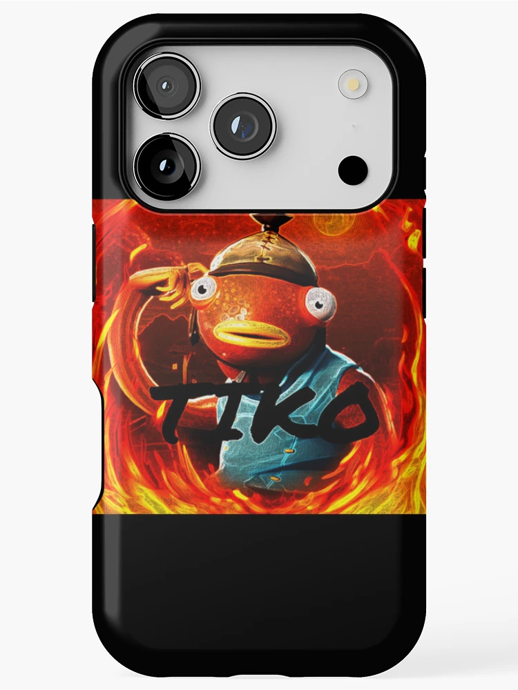 Thumbnail 1 of 4, iPhone Case, Orange Fishy Tikko designed and sold by Raeex.