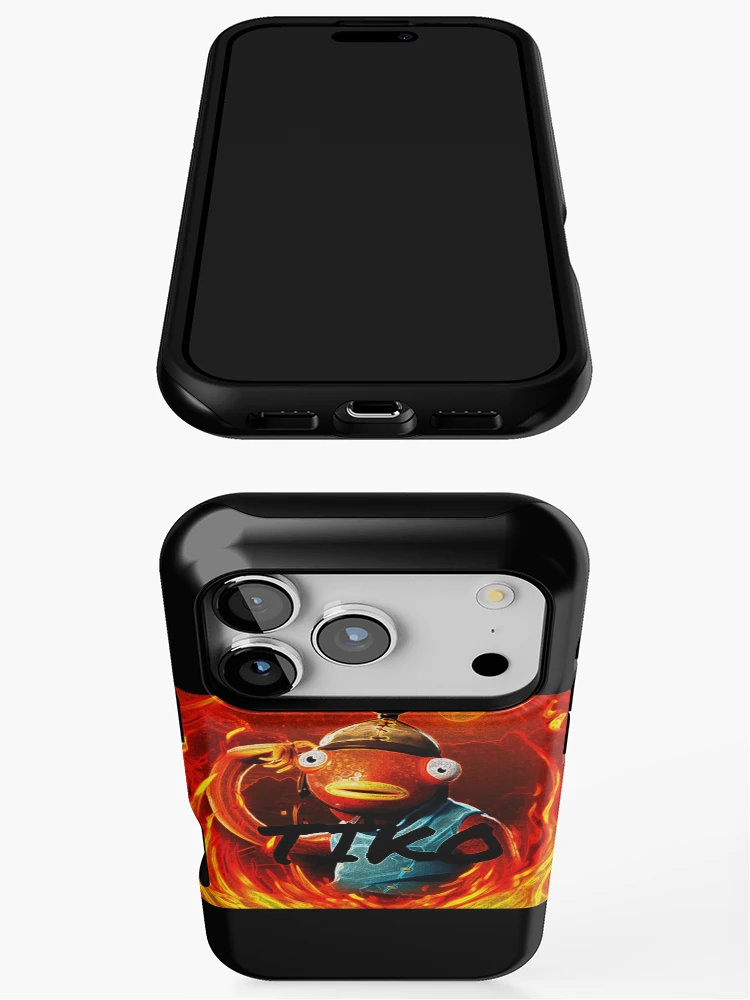 Thumbnail 3 of 4, iPhone Case, Orange Fishy Tikko designed and sold by Raeex.