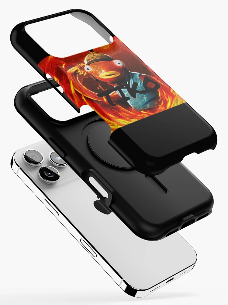 Thumbnail 2 of 4, iPhone Case, Orange Fishy Tikko designed and sold by Raeex.
