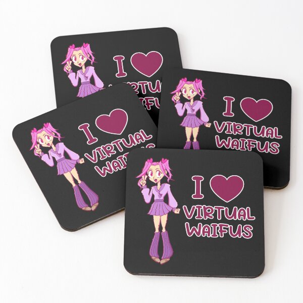 Item preview, I Heart Virtual Waifus designed and sold by WaddlingTech.