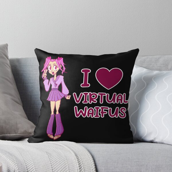 Artikelvorschau, I Heart Virtual Waifus entworfen und verkauft von WaddlingTech.
