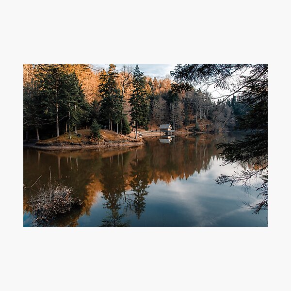 Fisherman's House On The Lake Photographic Print