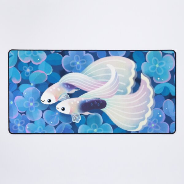 Vista previa del artículo con la obra «Guppy esmoquin blanco», diseñado y vendido por pikaole.