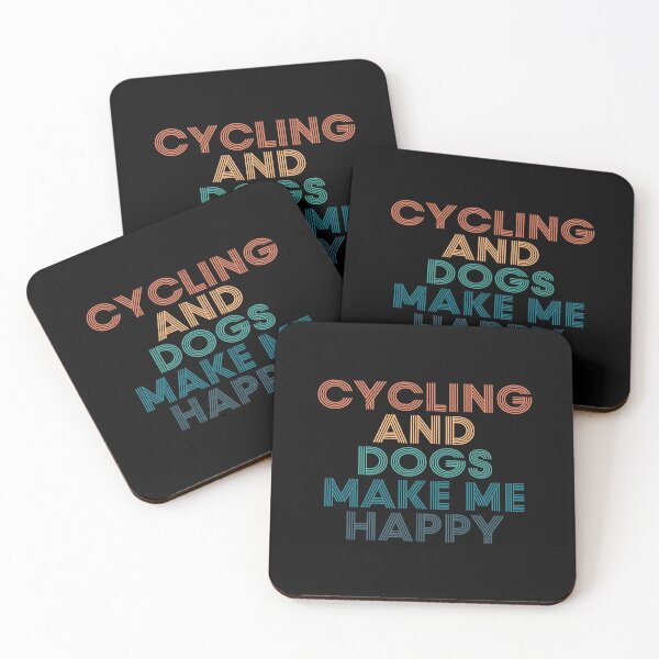 Item preview, Cycling And Dogs Make Me Happy- Gift for Cycling & Dogs Fans designed and sold by kindxinn.