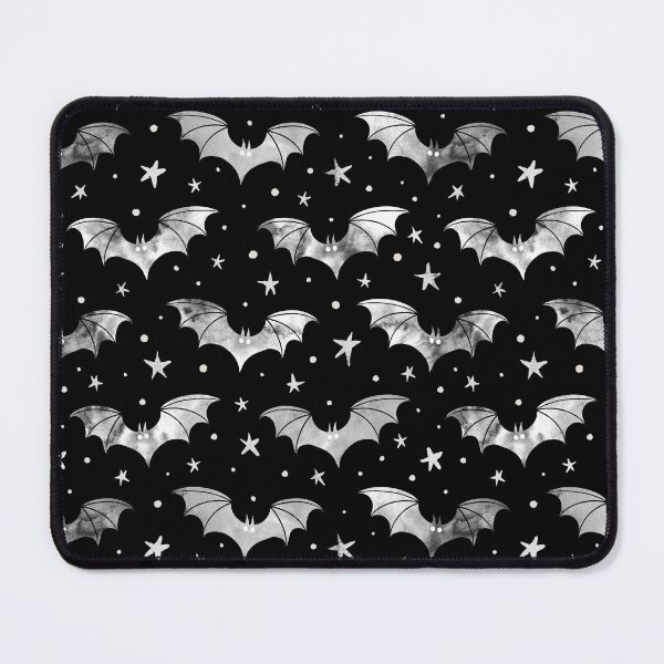 Item preview,  Watercolor Bats Grey on Black designed and sold by Paisley Yazel.