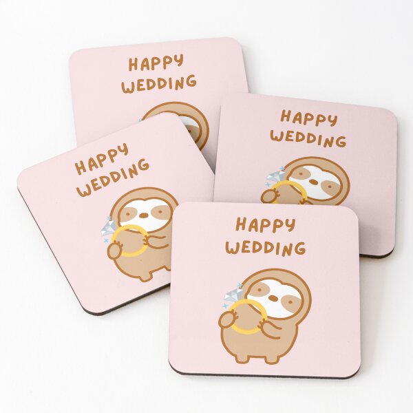 Item preview, Happy Wedding Sloth designed and sold by theslothinme.