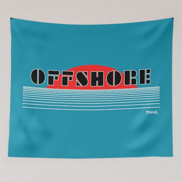 Item preview, OFFSHORE -  RED/BLACK/WHITE. CALM SEA VERSION. designed and sold by 5hertz.
