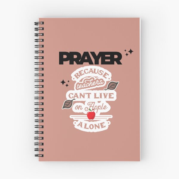 Item preview, Prayer, Because Teachers Can't Live on Apple Alone - Pink and Black  designed and sold by TheReporter1.