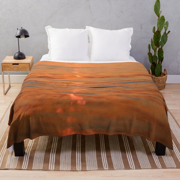 Item preview, Abstract Orange Ocean Waves Sunset designed and sold by KaSaPo.