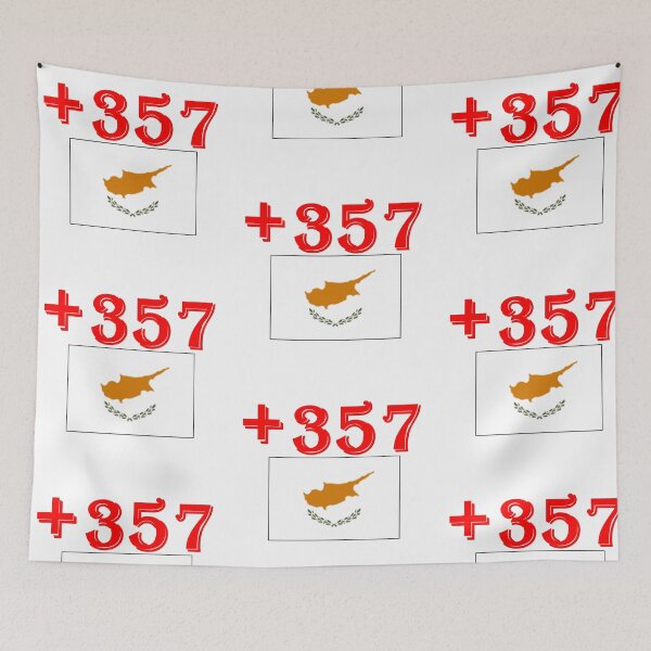 Item preview, Cyprus Nicosia International Telephone Code Flag designed and sold by MonArtisteSam.