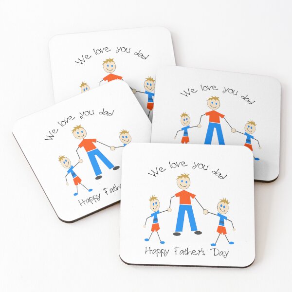 Item preview, We Love You Dad 2 boys designed and sold by Aurorapod.