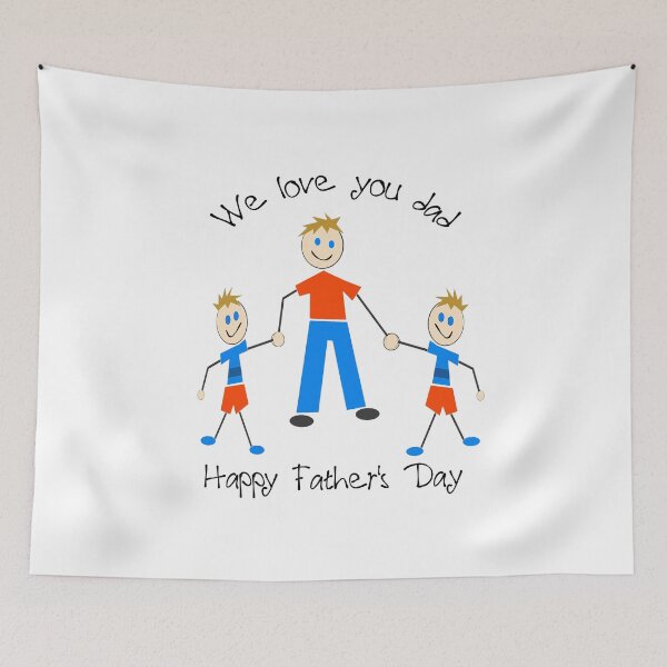 Item preview, We Love You Dad 2 boys designed and sold by Aurorapod.