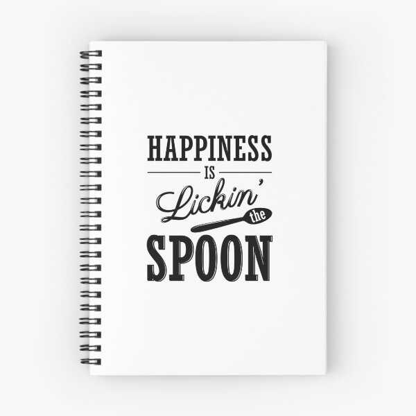 Item preview, Happiness Is Lickin The Spoon, Vintage Typography print with Quote. designed and sold by Gomolach.