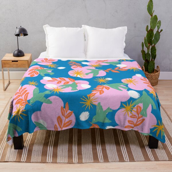 Item preview, Blue Quirky Nature Shapes designed and sold by SunLee Art.