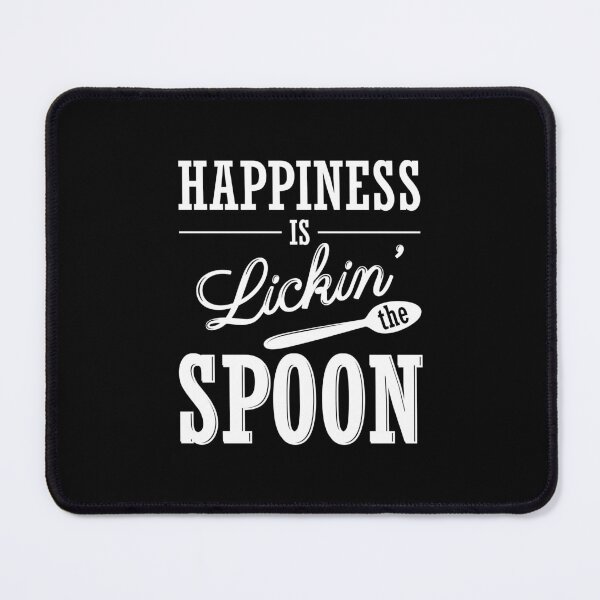 Item preview, Happiness Is Lickin The Spoon, Vintage Typography print with Quote. designed and sold by Gomolach.