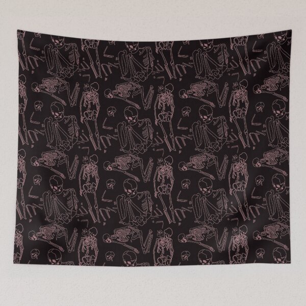 Item preview, Skeleton pattern on black designed and sold by Aisling Tierney.