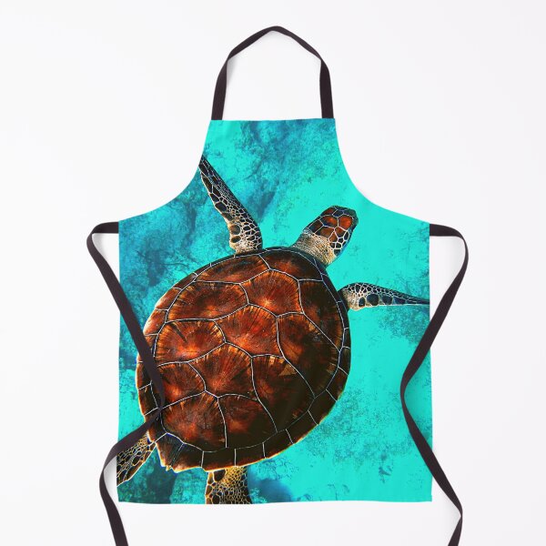 Item preview, Tropical green sea turtle turquoise ocean designed and sold by dylan150488.