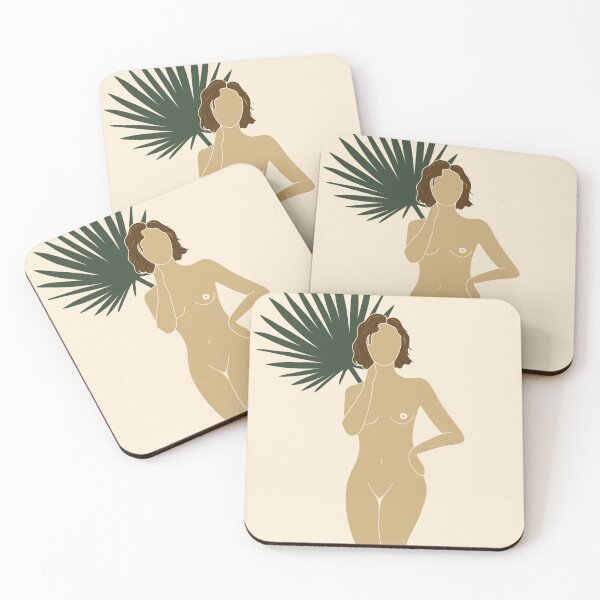 Item preview, Woman with Palm Leaf print designed and sold by houseplantbabe.