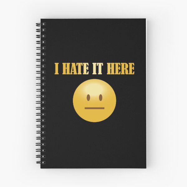 Item preview, Funny current mood I hate it here emoticon design designed and sold by Ideallity.
