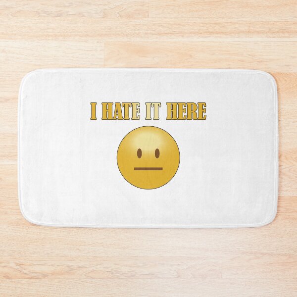 Item preview, Funny current mood I hate it here emoticon design designed and sold by Ideallity.
