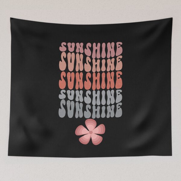 Item preview, Retro Sunshine Typography designed and sold by HappyLifeCreate.