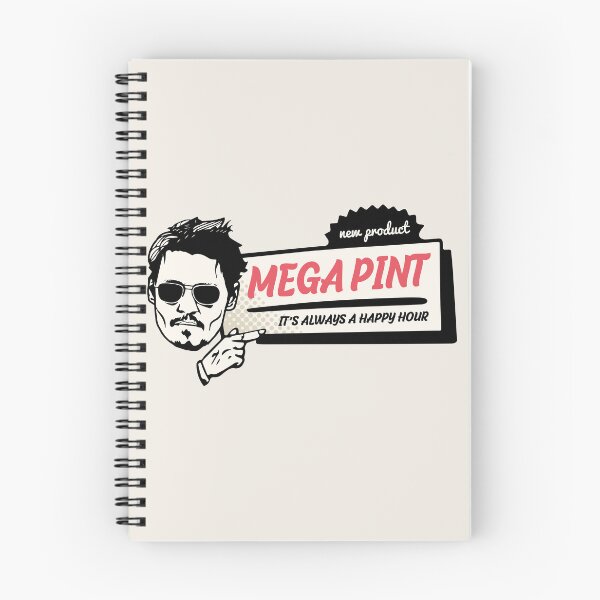 Item preview, A Mega Pint - Johnny Depp Happy Hour designed and sold by retrippy.