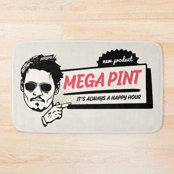 Item preview, A Mega Pint - Johnny Depp Happy Hour designed and sold by retrippy.