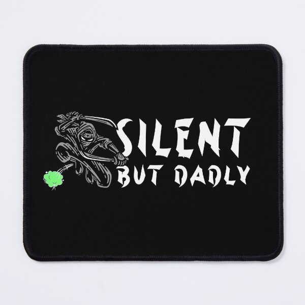Item preview, Silent but Dadly funny farting samurai ninja fathers day gift designed and sold by SmallOrbit.
