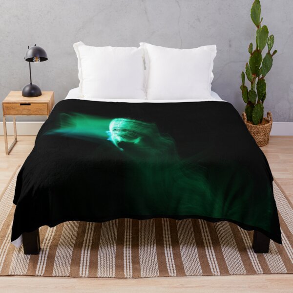 Item preview, Green long exposure light trails on face designed and sold by viknitov.