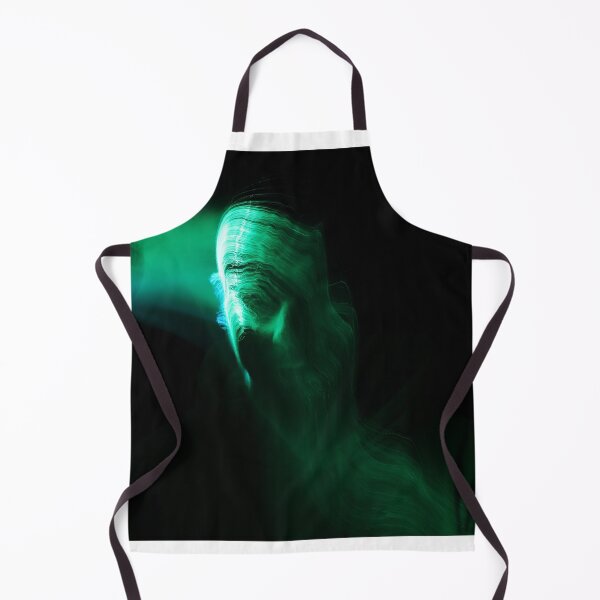 Item preview, Green long exposure light trails on face designed and sold by viknitov.