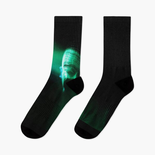 Item preview, Green long exposure light trails on face designed and sold by viknitov.