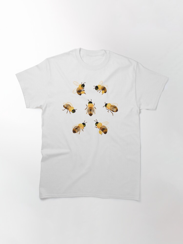 Thumbnail 3 of 7, Classic T-Shirt, Honey bees designed and sold by pikaole.