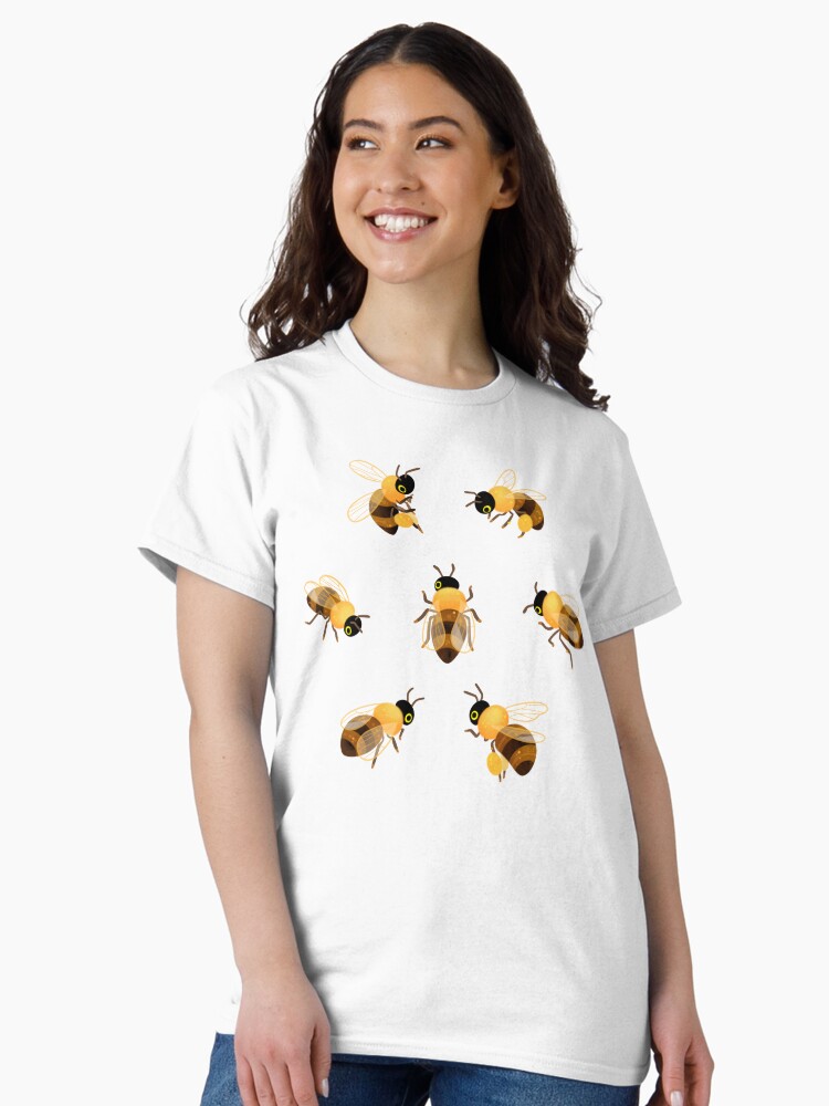 Thumbnail 2 of 7, Classic T-Shirt, Honey bees designed and sold by pikaole.