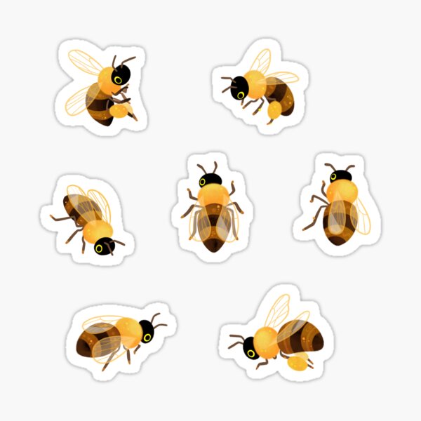 Sweet Honey Bee Stickers (25 pcs)