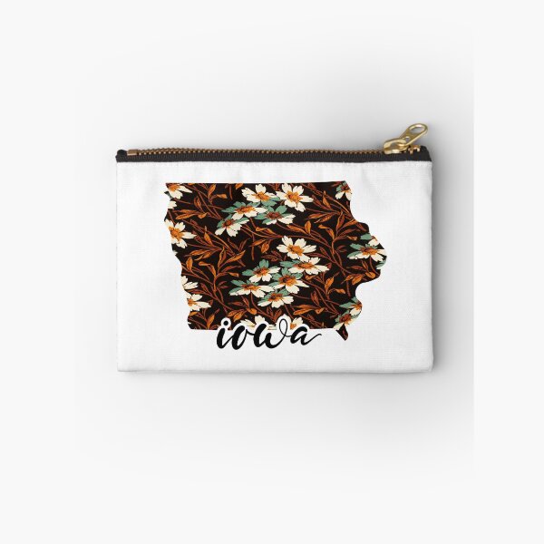 Item preview, Floral Map of USA States Iowa - Map of Iowa designed and sold by AmethystMurad.