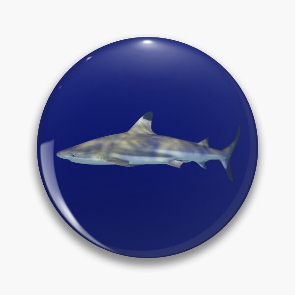 Item preview, Lesser Blacktip Shark, Natural, greyish blue designed and sold by CreaVisArt.