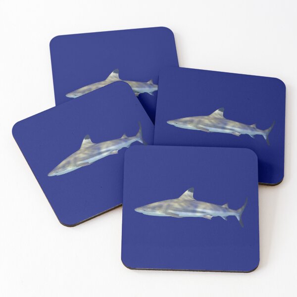 Item preview, Lesser Blacktip Shark, Natural, greyish blue designed and sold by CreaVisArt.